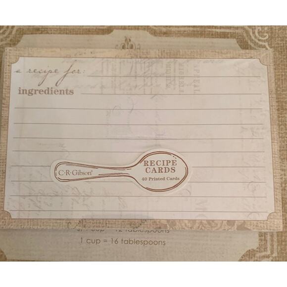 *NWOT** C.R. Gibson Rustic Silverware Recipe Book - Picture 4 of 6